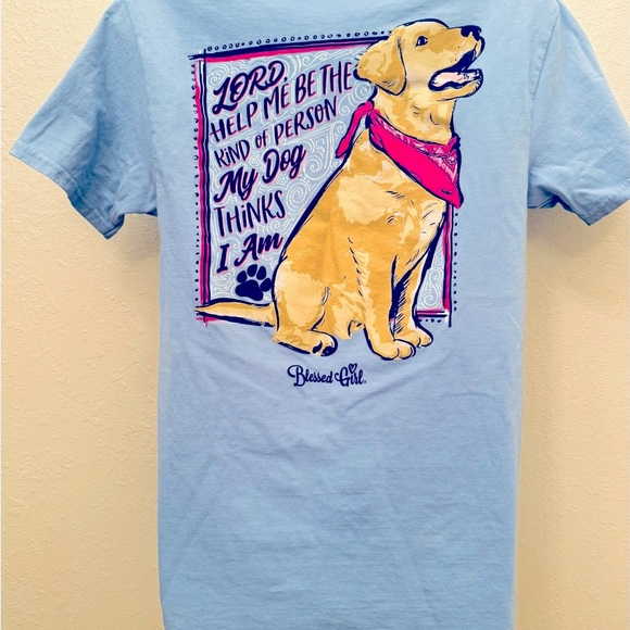 Blessed Girl Dog Lovers T-shirt Size S - Picture 8 of 9